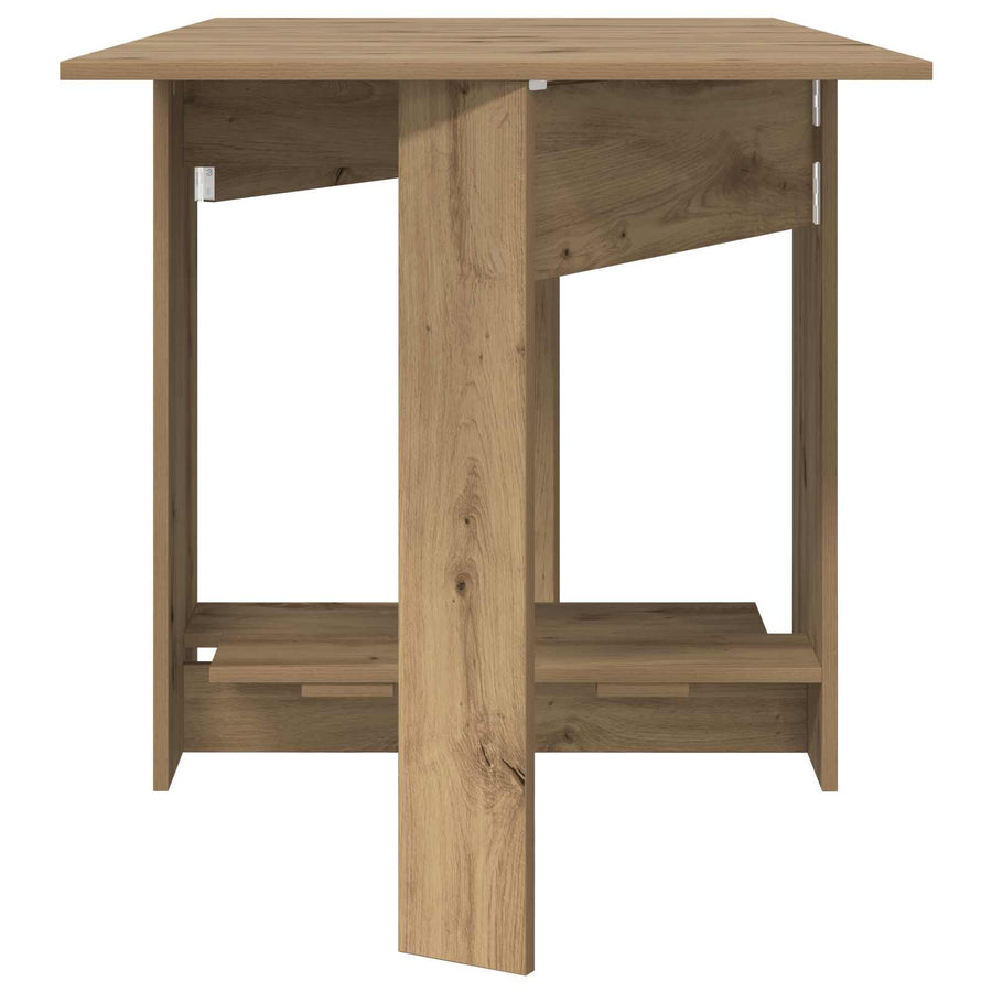 Eettafel 138 x 70 x 73,5 cm Bewerkt hout Artisanaal eiken