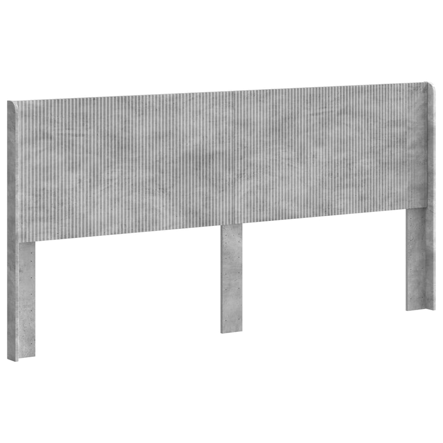 Hoofdbord Betongrijs Bewerkt hout