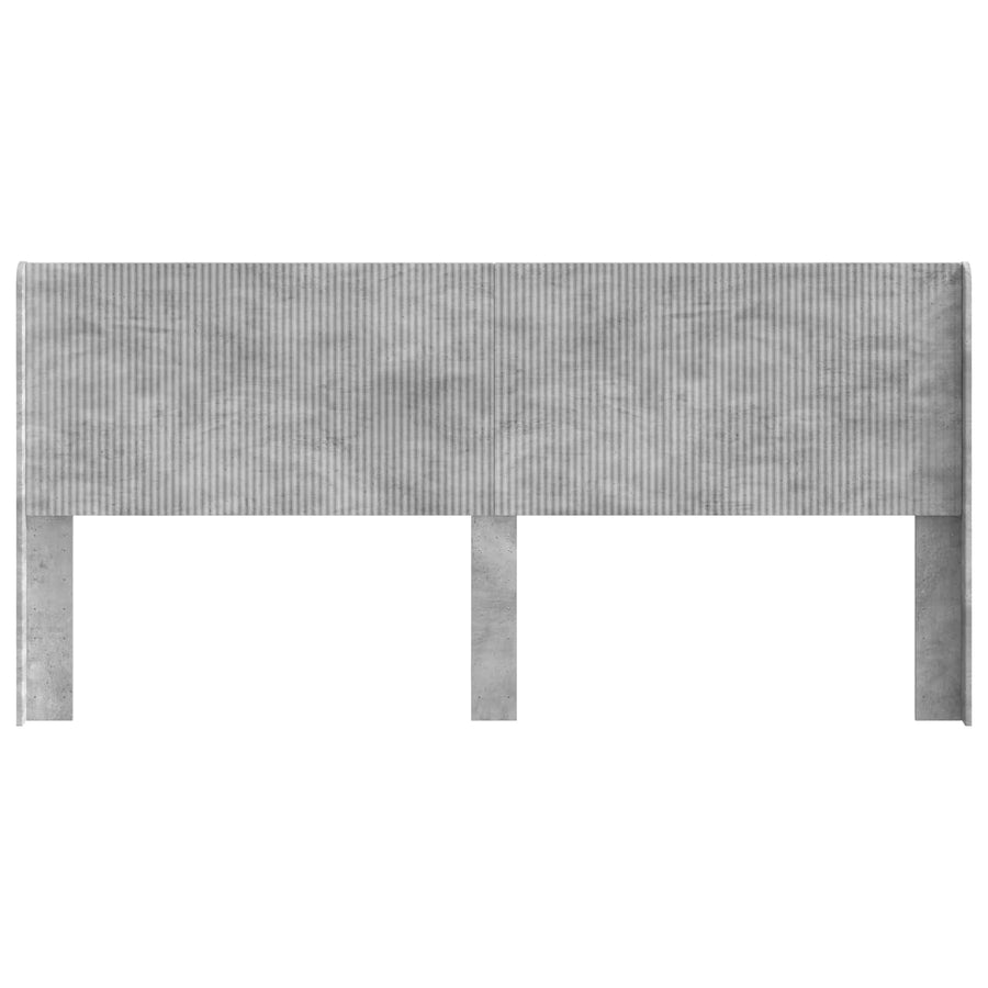 Hoofdbord Betongrijs Bewerkt hout