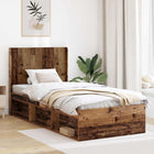 Hoofdbord bewerkt hout 97x100 cm