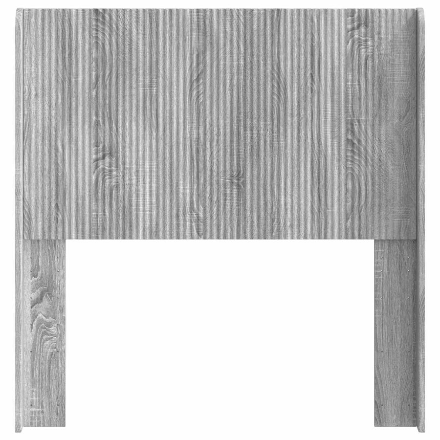Hoofdbord Grijs Sonoma Bewerkt hout