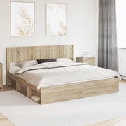 Hoofdbord 206.5x7x100 cm bewerkt hout sonoma eiken