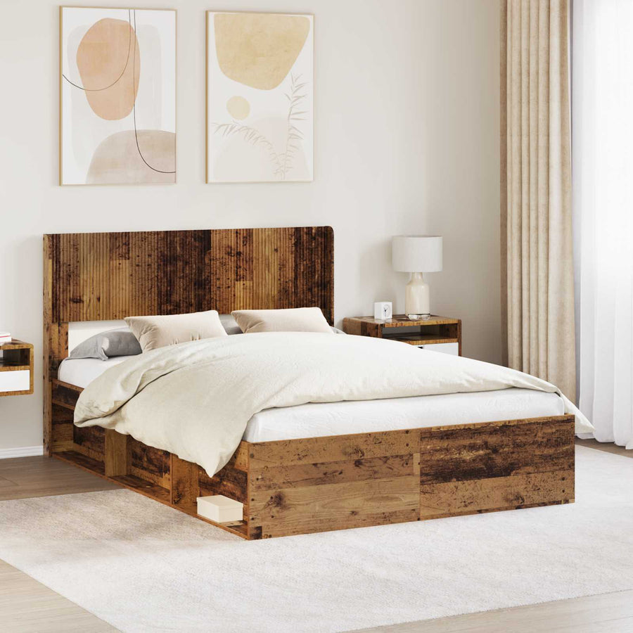 Hoofdbord Oud hout PB