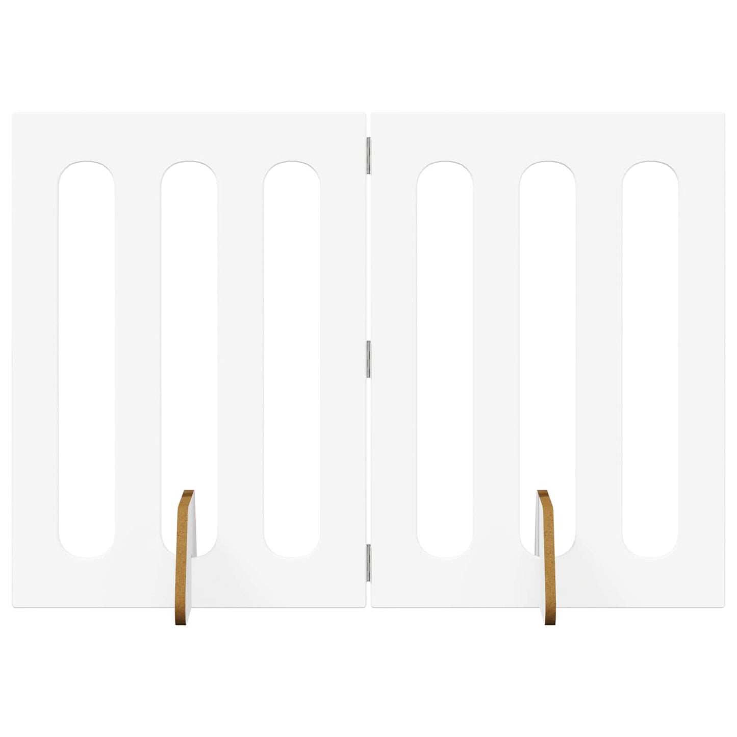 Opvouwbaar huisdierhek 2 pcs Wit 100,5 x 38 x 70 cm