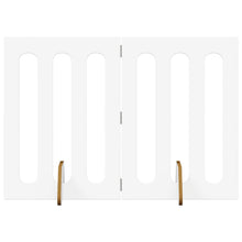 Opvouwbaar huisdierhek 2 pcs Wit 100,5 x 38 x 70 cm