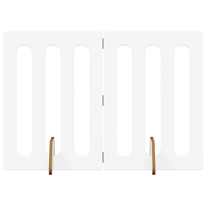Opvouwbaar huisdierhek 2 pcs Wit 100,5 x 38 x 70 cm