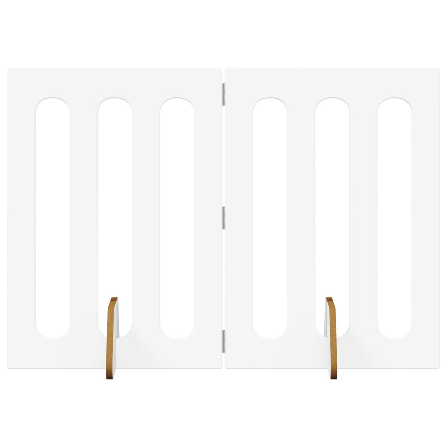 Opvouwbaar huisdierhek 2 pcs Wit 100,5 x 38 x 70 cm