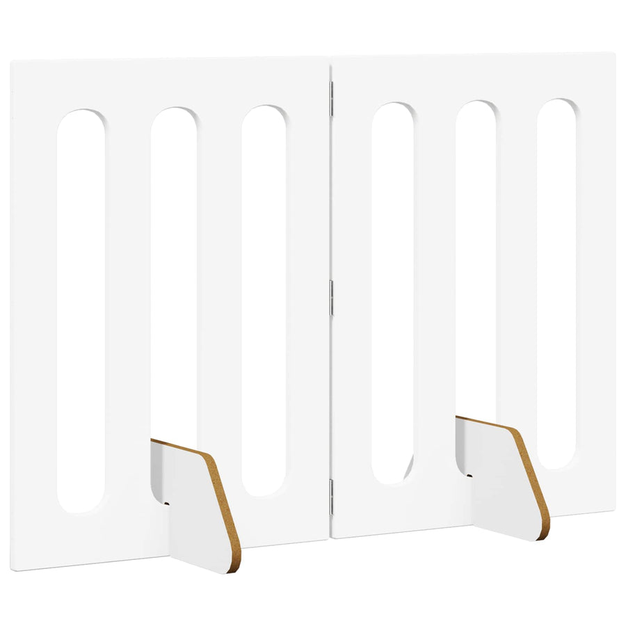 Opvouwbaar huisdierhek 2 pcs Wit 100,5 x 38 x 70 cm