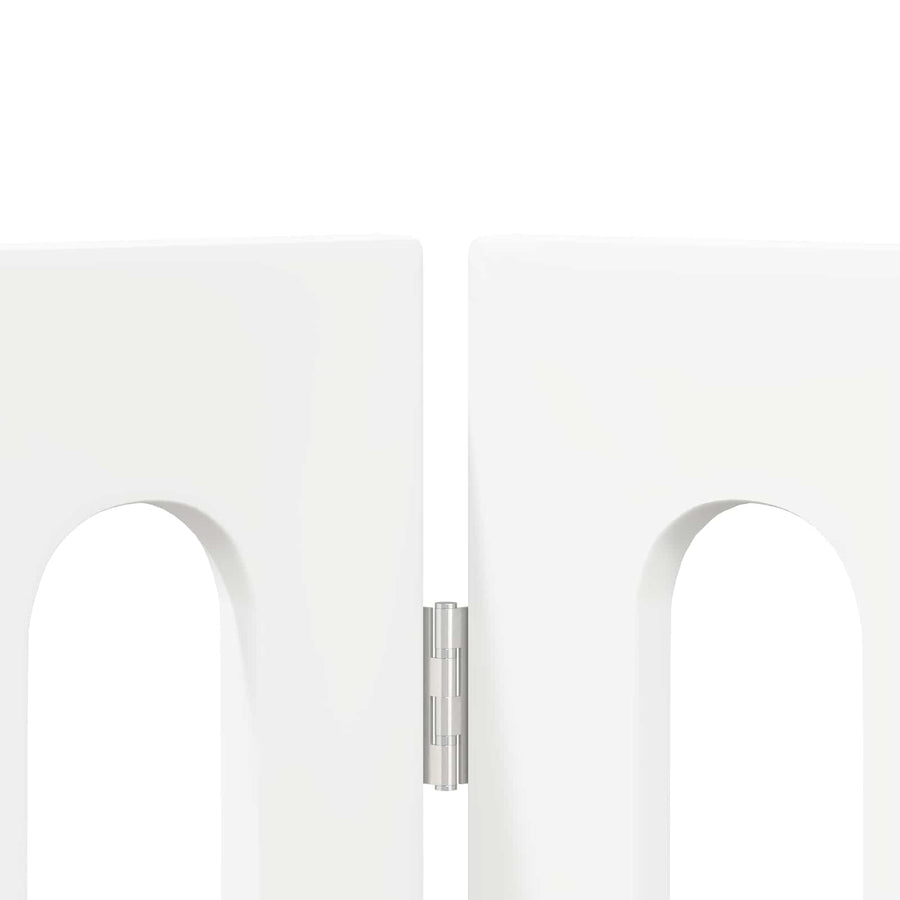 Opvouwbaar huisdierhek 4 pcs Wit 201 x 38 x 70 cm