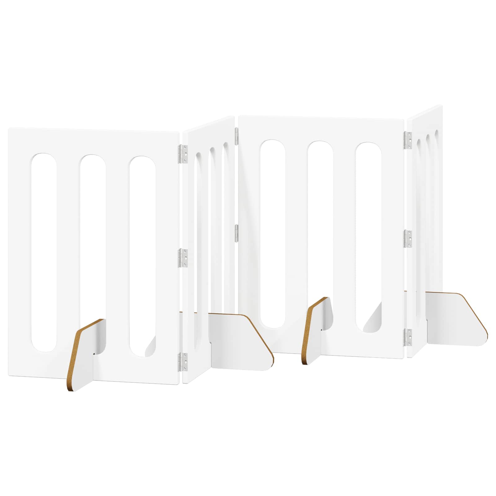 Opvouwbaar huisdierhek 4 pcs Wit 201 x 38 x 70 cm
