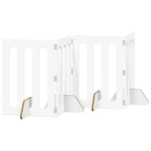 Opvouwbaar huisdierhek 4 pcs Wit 201 x 38 x 70 cm