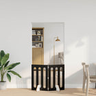 Huisdierhek opvouwbaar 2 stuks 100,5x38x70 cm zwarte eik