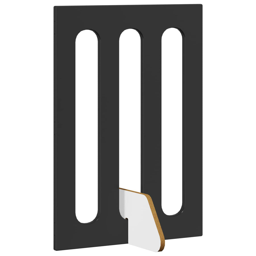 Opvouwbaar huisdierhek 2 pcs Zwarte Eik 100,5 x 38 x 70 cm