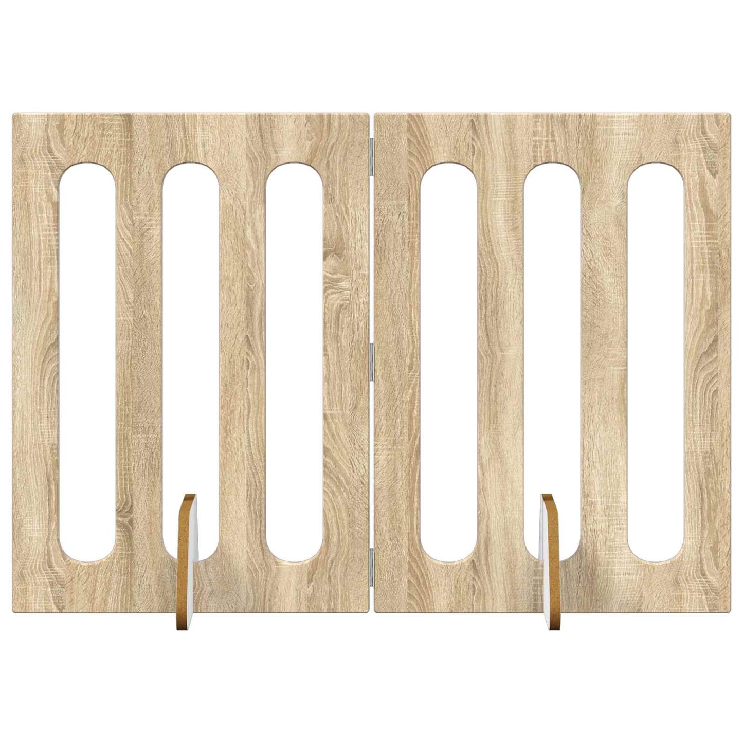 Opvouwbaar huisdierhek 2 pcs Sonoma Eiken 100,5 x 38 x 70 cm