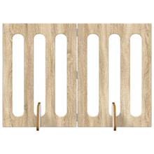 Opvouwbaar huisdierhek 2 pcs Sonoma Eiken 100,5 x 38 x 70 cm