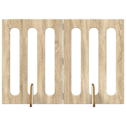 Opvouwbaar huisdierhek 2 pcs Sonoma Eiken 100,5 x 38 x 70 cm