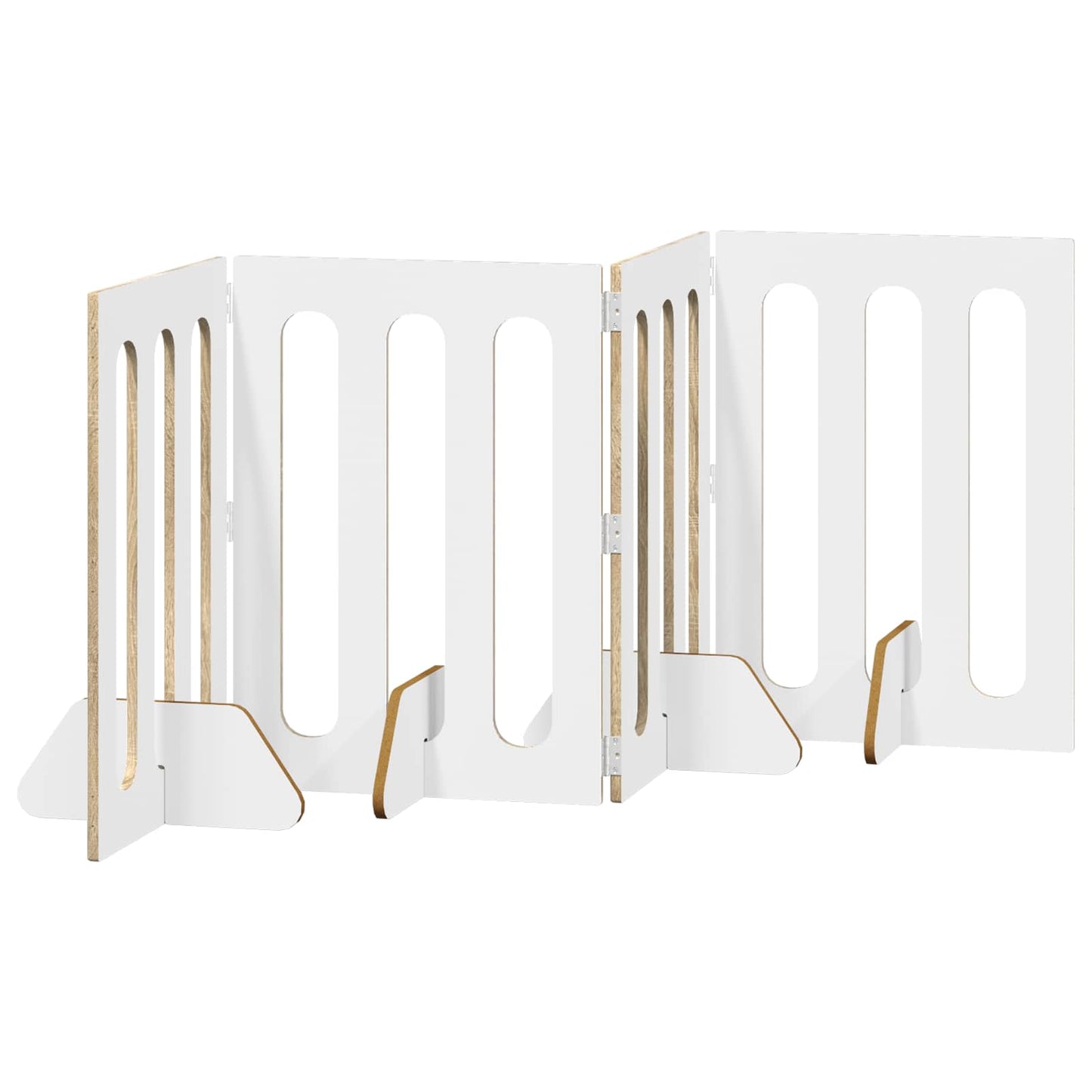 Opvouwbaar huisdierhek 4 pcs Sonoma Eiken 201 x 38 x 70 cm