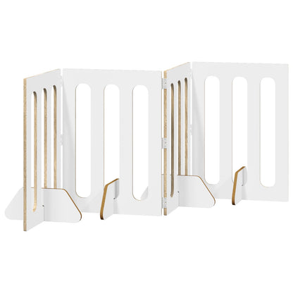 Opvouwbaar huisdierhek 4 pcs Sonoma Eiken 201 x 38 x 70 cm
