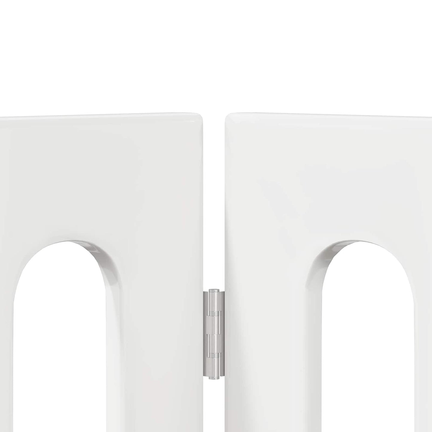 Opvouwbaar huisdierhek 2 pcs Hoogglans Wit 100,5 x 38 x 70 cm