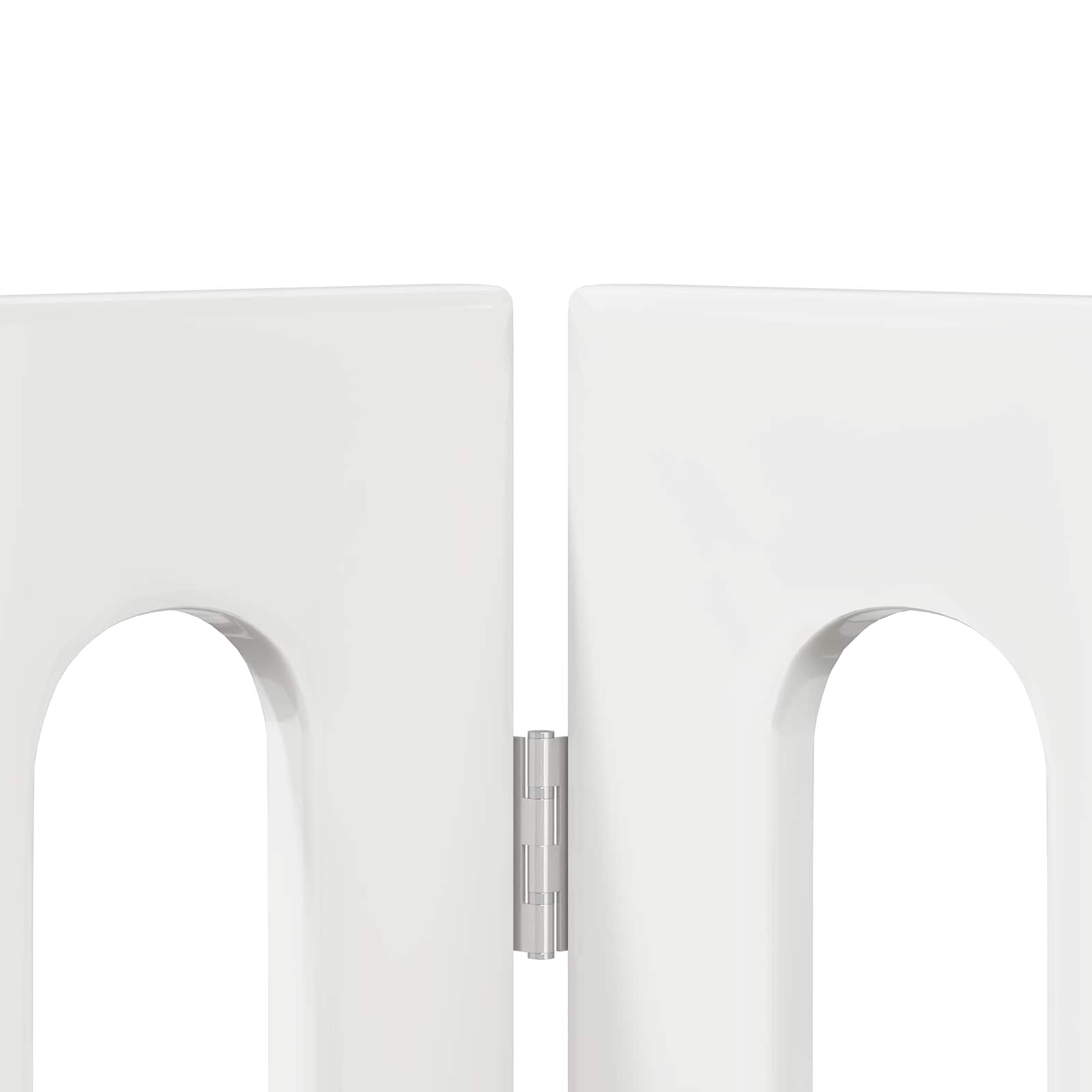 Opvouwbaar huisdierhek 2 pcs Hoogglans Wit 100,5 x 38 x 70 cm