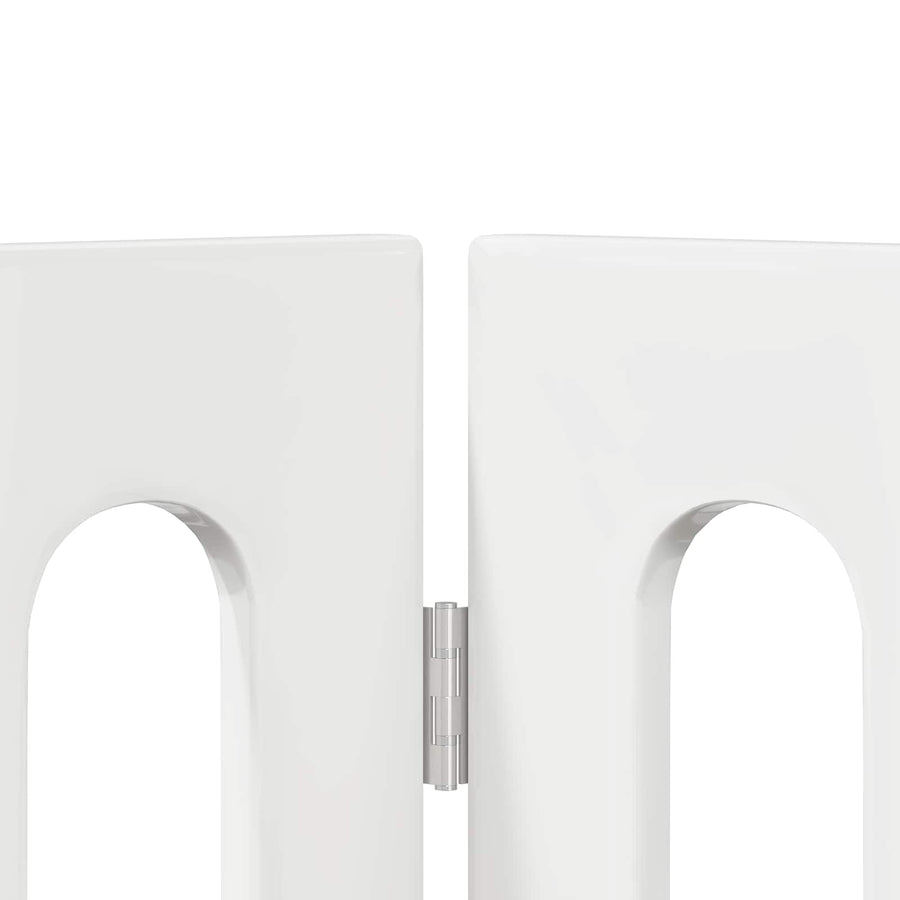 Opvouwbaar huisdierhek 2 pcs Hoogglans Wit 100,5 x 38 x 70 cm