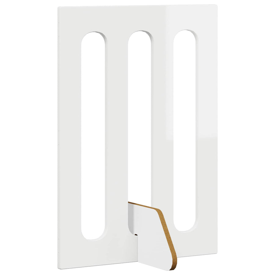 Opvouwbaar huisdierhek 2 pcs Hoogglans Wit 100,5 x 38 x 70 cm