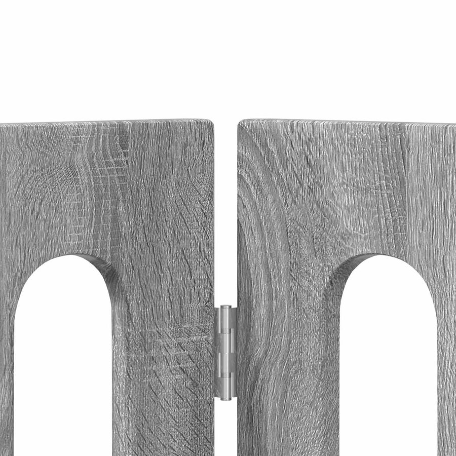 Opvouwbaar huisdierhek 2 pcs Grijze Sonoma 100,5 x 38 x 70 cm