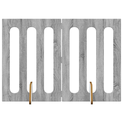 Opvouwbaar huisdierhek 2 pcs Grijze Sonoma 100,5 x 38 x 70 cm