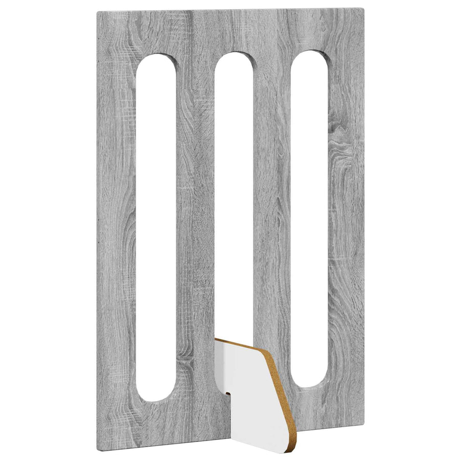 Opvouwbaar huisdierhek 4 pcs Grijze Sonoma 201 x 38 x 70 cm