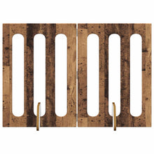 Opvouwbaar huisdierhek 2 pcs Eikenhout 100,5 x 38 x 70 cm