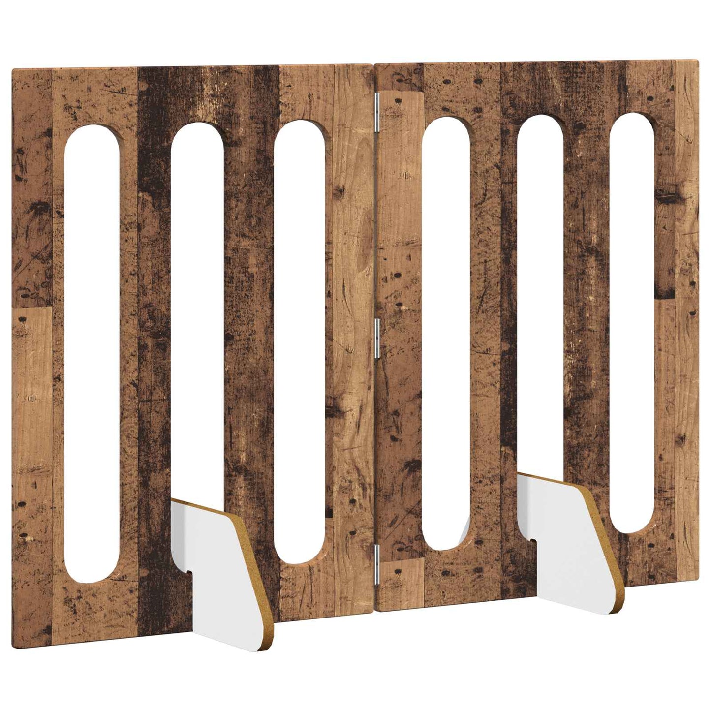 Opvouwbaar huisdierhek 2 pcs Eikenhout 100,5 x 38 x 70 cm