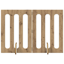 Opvouwbaar huisdierhek 2 pcs Artisan Eik 100,5 x 38 x 70 cm