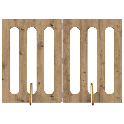 Opvouwbaar huisdierhek 2 pcs Artisan Eik 100,5 x 38 x 70 cm