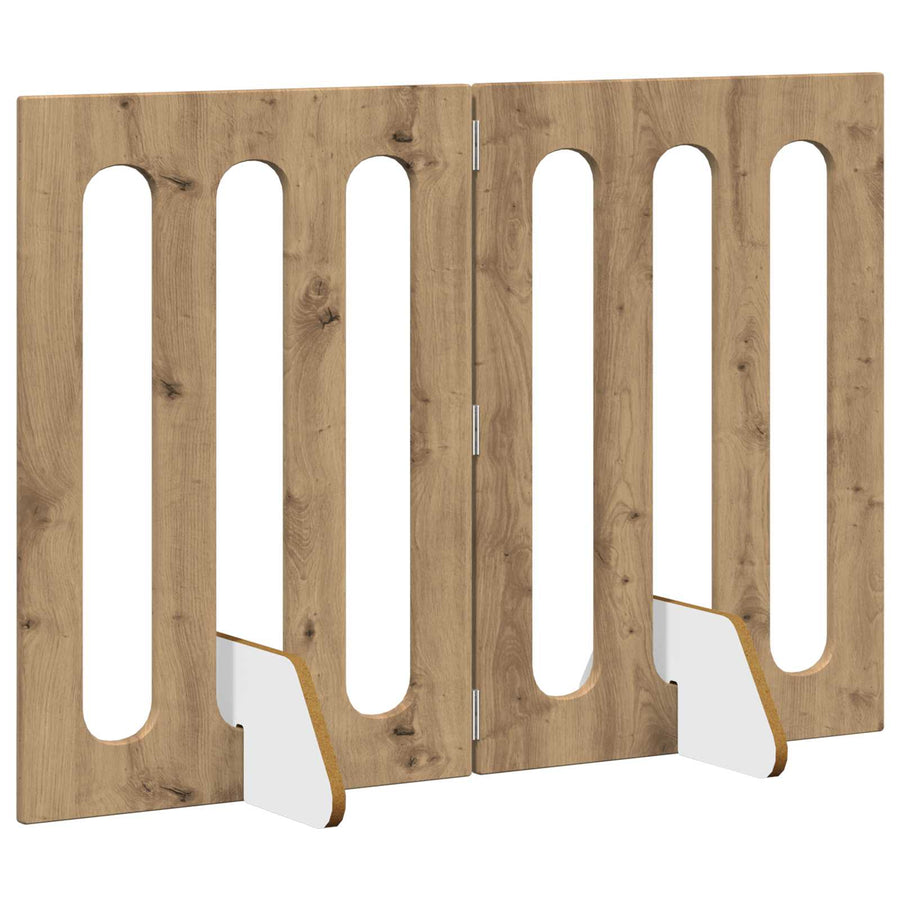 Opvouwbaar huisdierhek 2 pcs Artisan Eik 100,5 x 38 x 70 cm