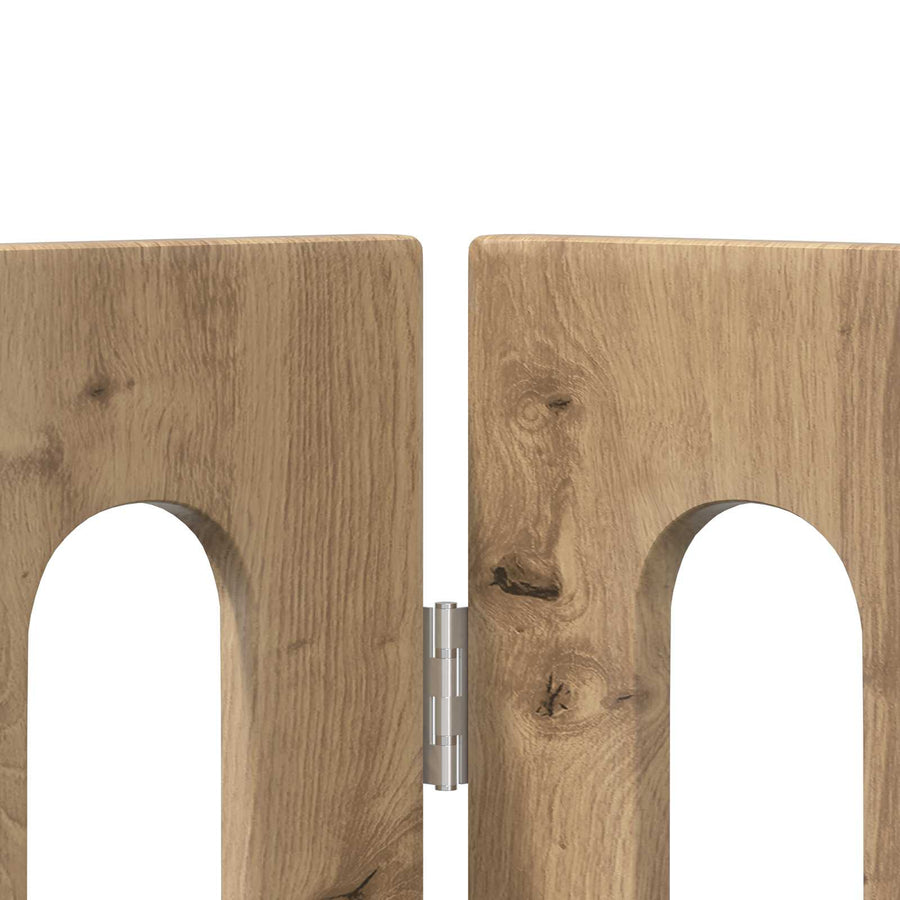 Opvouwbaar huisdierhek 4 pcs Artisan Eik 201 x 38 x 70 cm