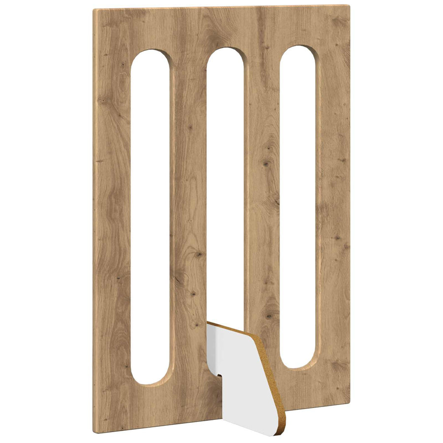 Opvouwbaar huisdierhek 4 pcs Artisan Eik 201 x 38 x 70 cm