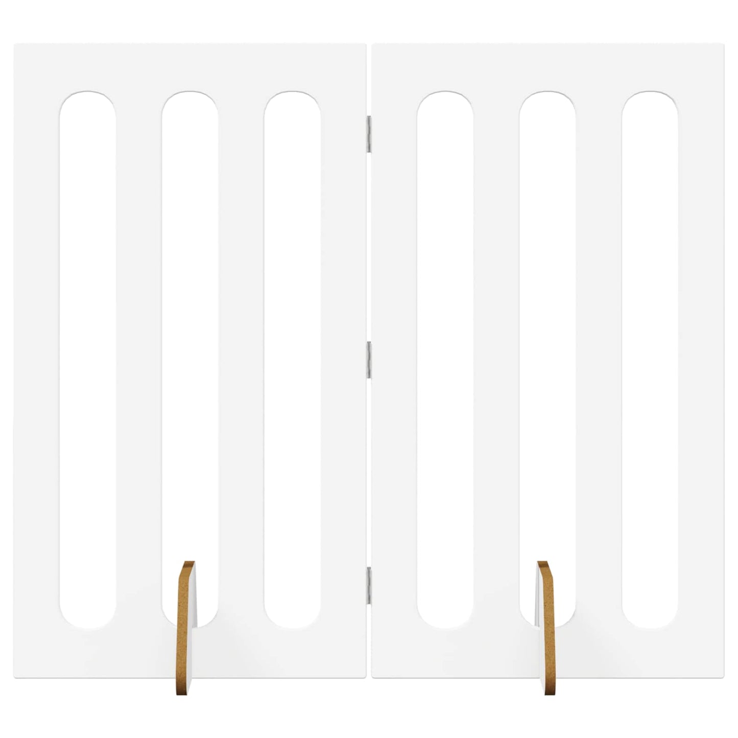 Opvouwbaar huisdierhek 2 pcs Wit 100,5 x 38 x 90 cm