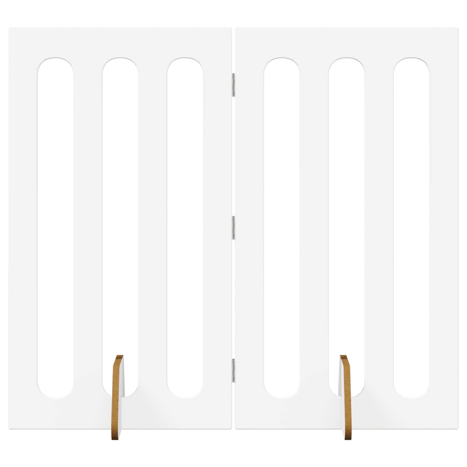 Opvouwbaar huisdierhek 2 pcs Wit 100,5 x 38 x 90 cm