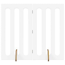 Opvouwbaar huisdierhek 2 pcs Wit 100,5 x 38 x 90 cm