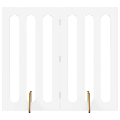 Opvouwbaar huisdierhek 2 pcs Wit 100,5 x 38 x 90 cm