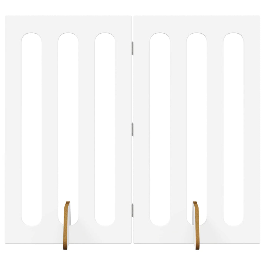 Opvouwbaar huisdierhek 2 pcs Wit 100,5 x 38 x 90 cm