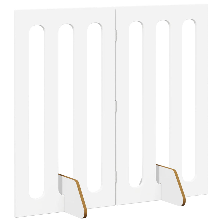 Opvouwbaar huisdierhek 2 pcs Wit 100,5 x 38 x 90 cm