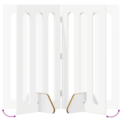 Opvouwbaar huisdierhek 2 pcs Wit 100,5 x 38 x 90 cm
