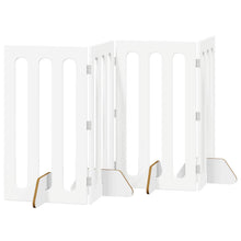 Opvouwbaar huisdierhek 4 pcs Wit 201 x 38 x 90 cm