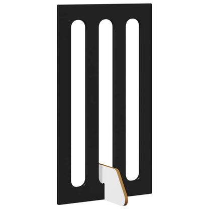 Opvouwbaar huisdierhek 2 pcs Zwarte Eik 100,5 x 38 x 90 cm