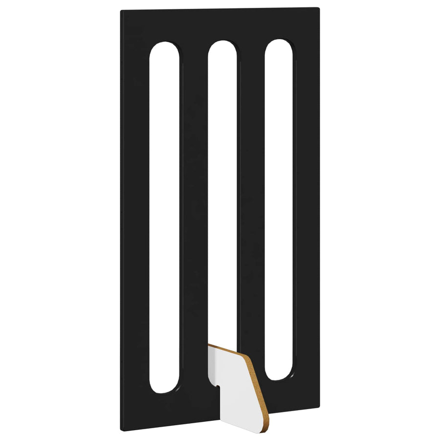 Opvouwbaar huisdierhek 4 pcs Zwarte Eik 201 x 38 x 90 cm