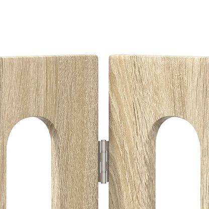 Opvouwbaar huisdierhek 2 pcs Sonoma Eiken 100,5 x 38 x 90 cm