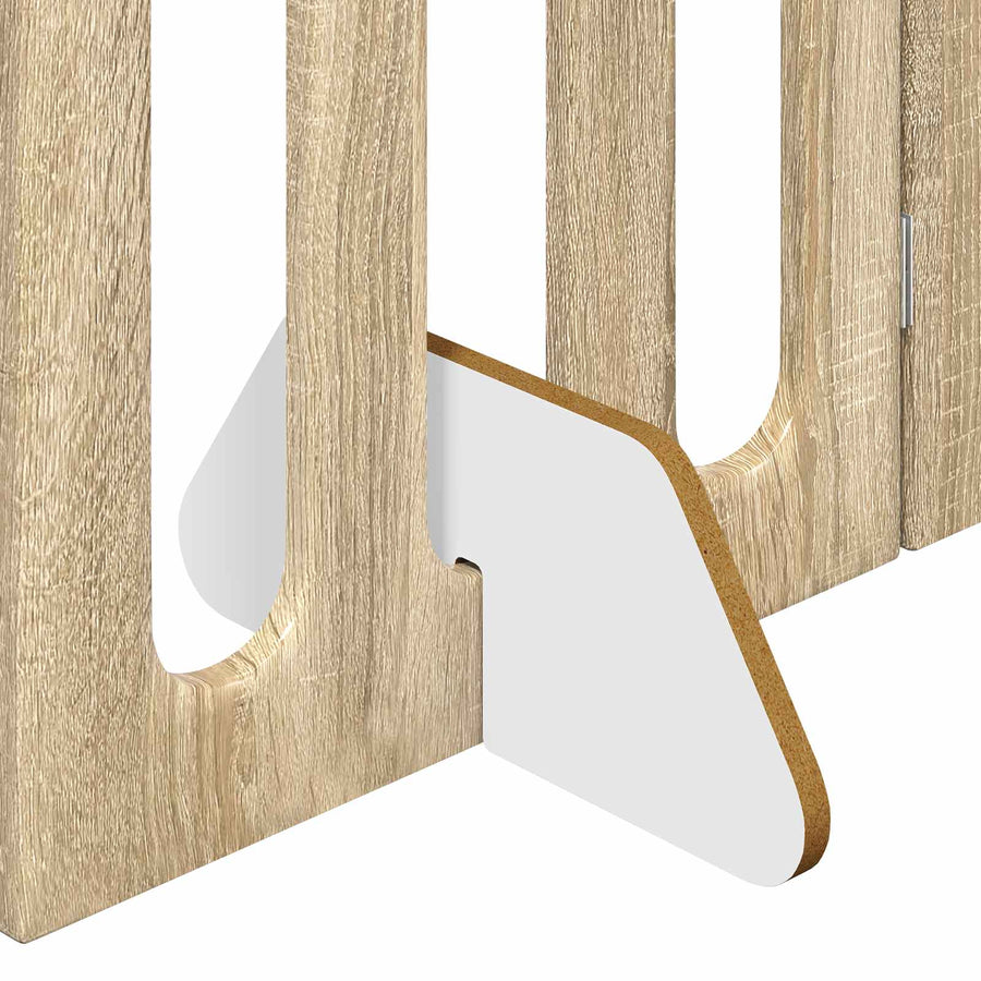 Opvouwbaar huisdierhek 2 pcs Sonoma Eiken 100,5 x 38 x 90 cm