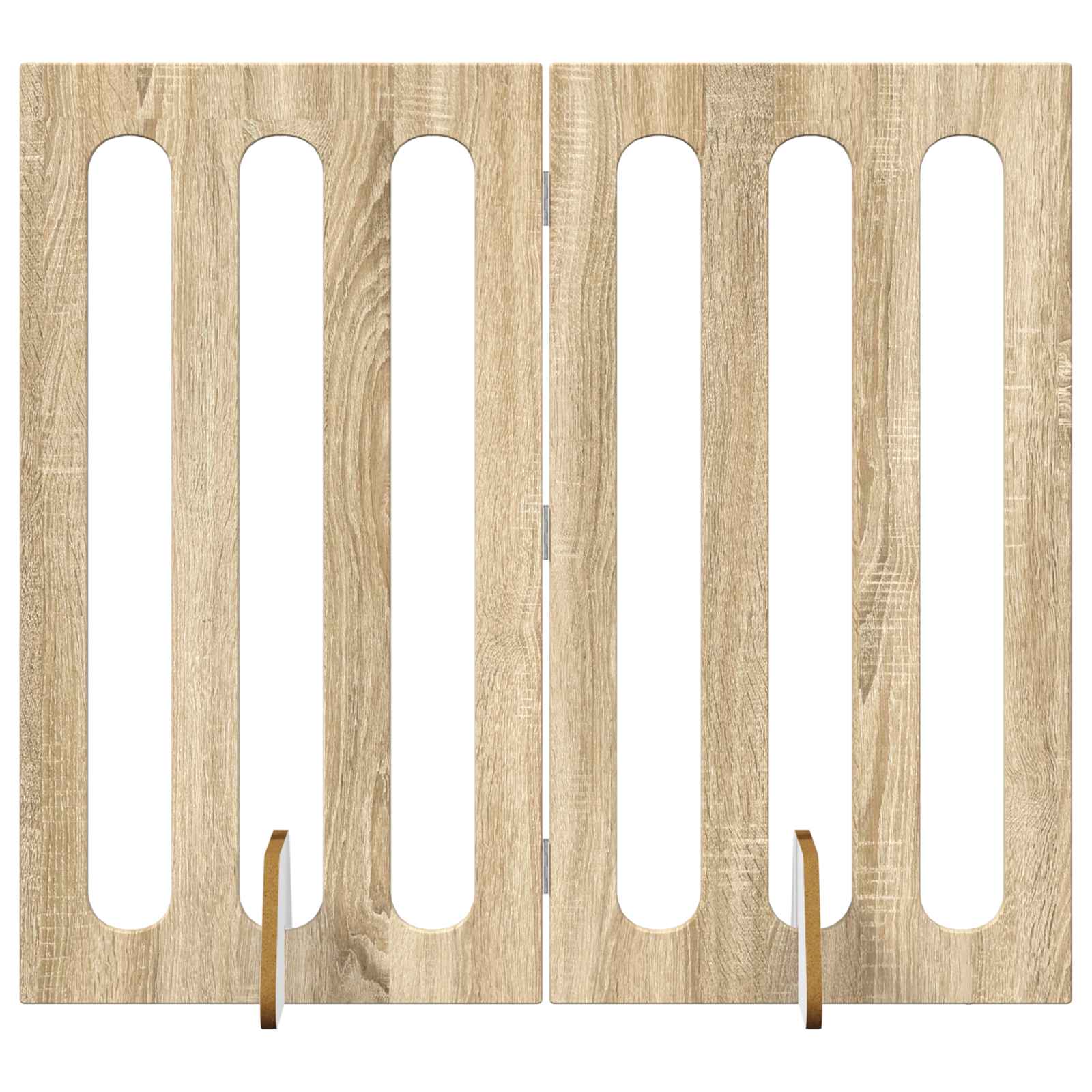 Opvouwbaar huisdierhek 2 pcs Sonoma Eiken 100,5 x 38 x 90 cm