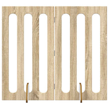 Opvouwbaar huisdierhek 2 pcs Sonoma Eiken 100,5 x 38 x 90 cm
